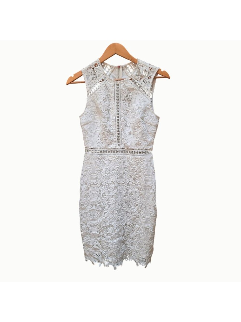 Dream Life White Lace Bodycon Dress XS
